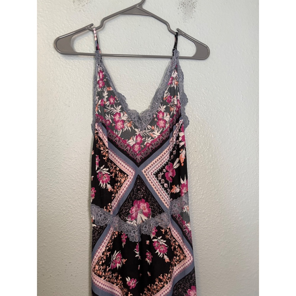Intimately Free People Stevie Printed Lace Trim Maxi Dress‎ Size XS Festival 90s - Picture 4 of 9